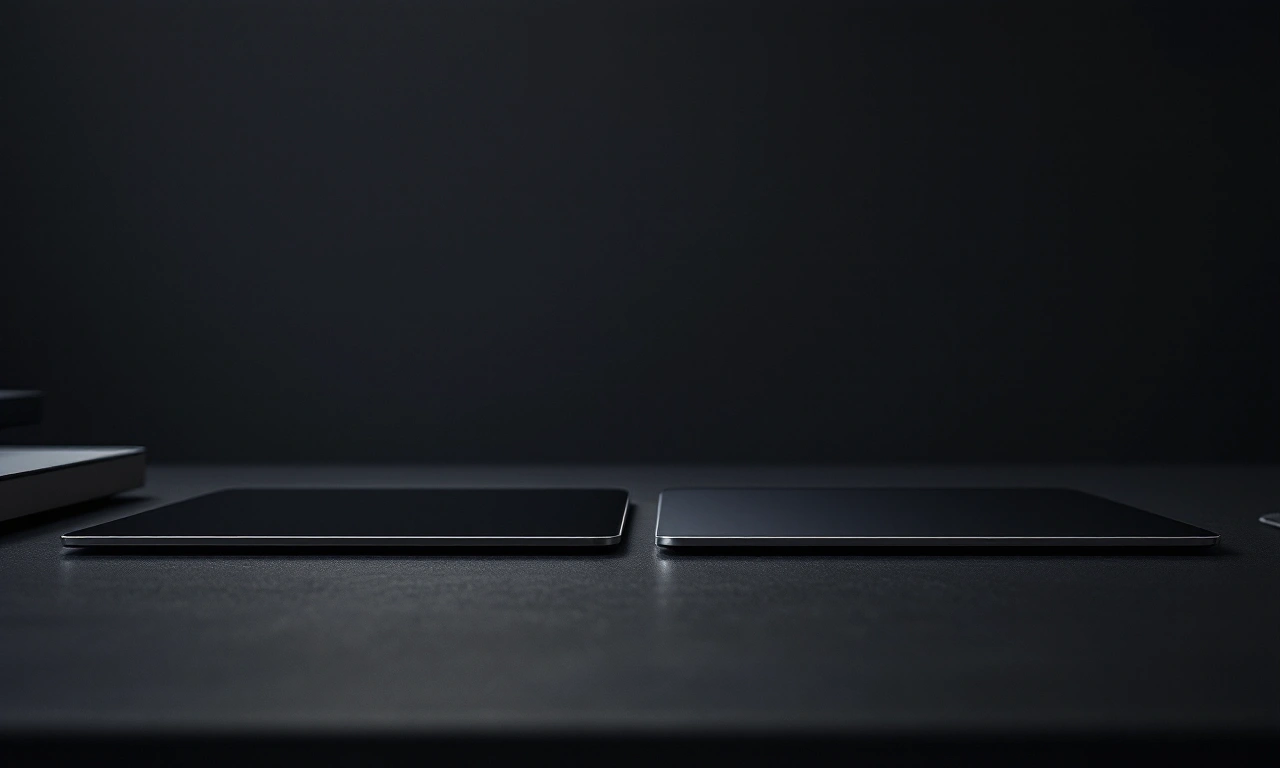 Comparativo visual entre o iPad Air M4 e o iPad Pro M2, destacando seus designs.
