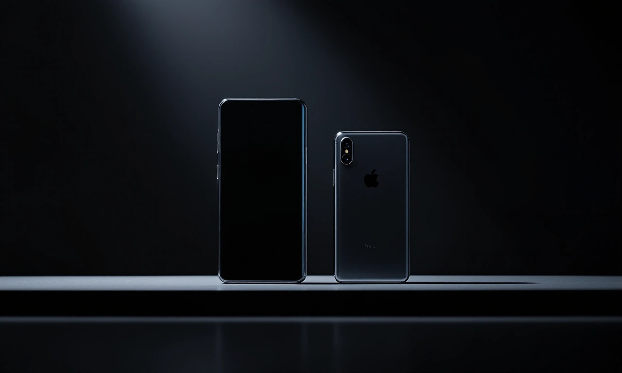 Comparativo dos modelos iPhone 17e e iPhone 16e em uma prateleira de varejo.