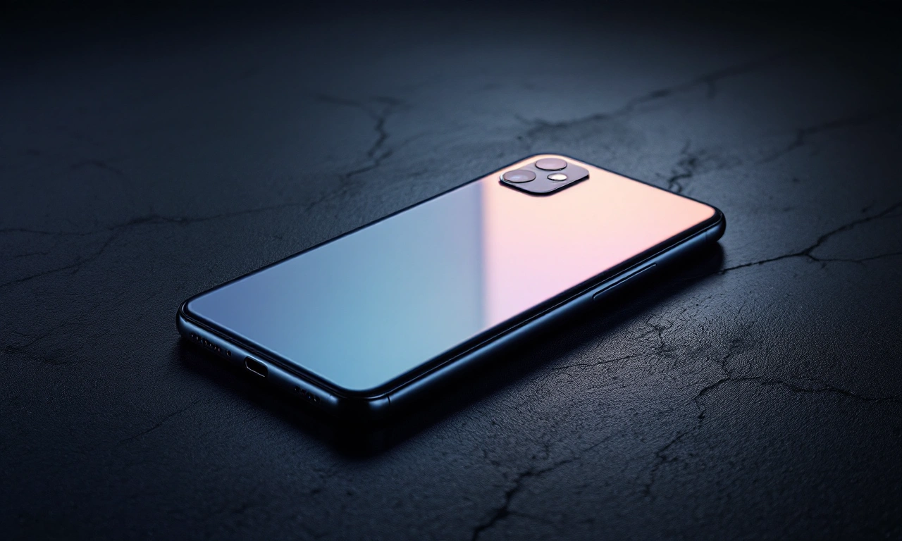 Um iPhone 16 Pro na cor titânio natural, com destaque para seu sistema de câmeras e tela.