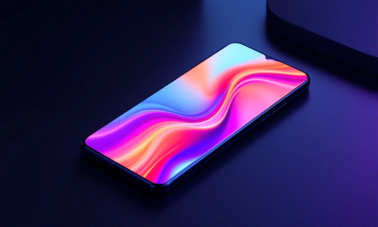 Um novo iPhone 17 Pro branco sendo configurado em uma mesa moderna.