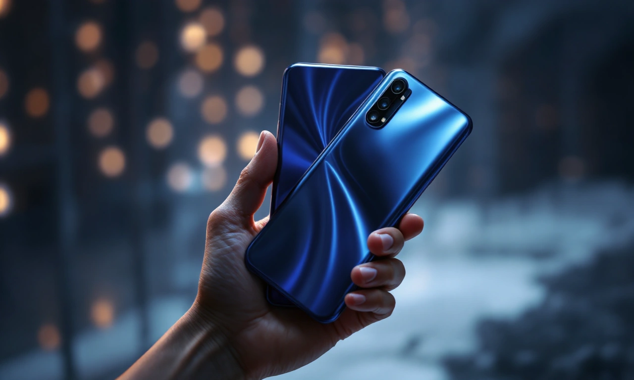 Close-up do design do iPhone 17 Pro em 2027, destacando sua tela e acabamento.