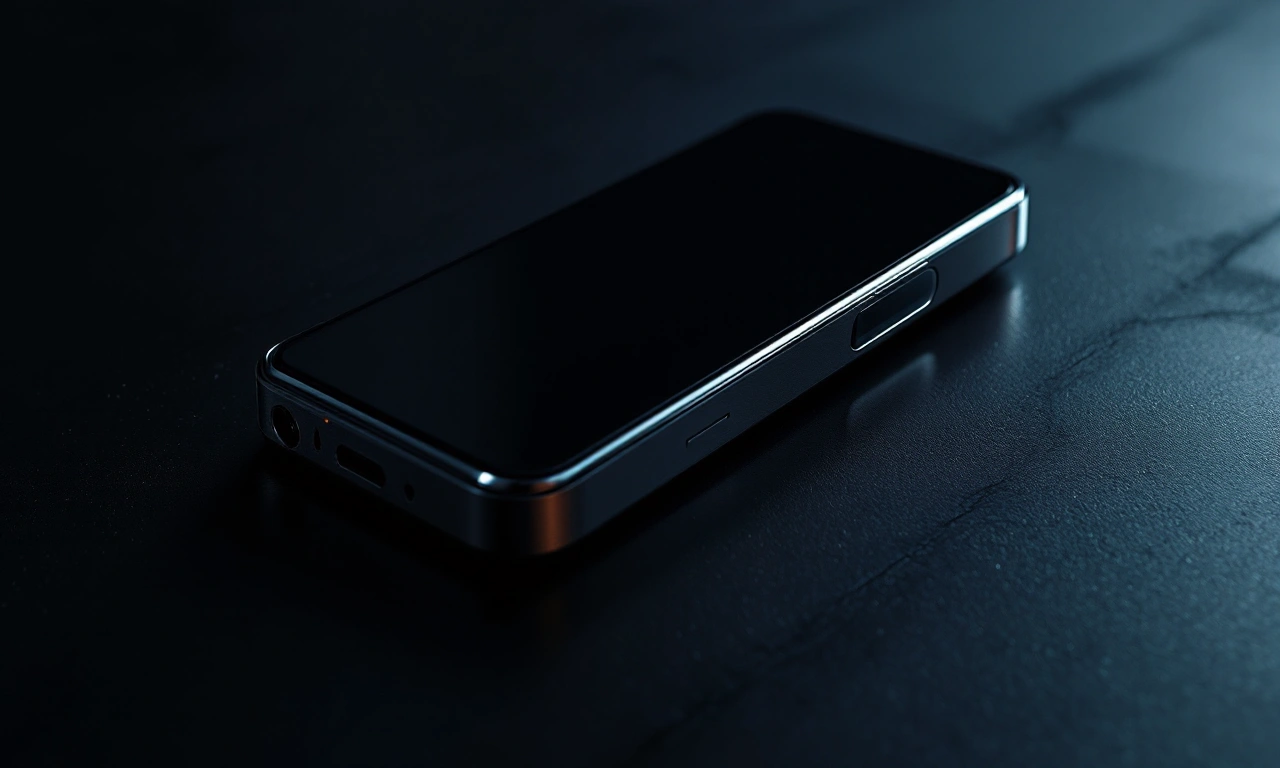 Renderização conceitual do futuro iPhone 17 em um ambiente moderno.