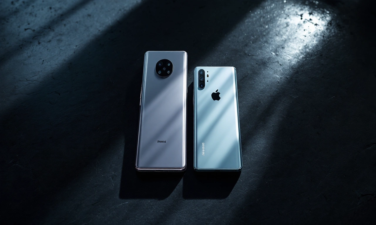 Comparativo visual entre os modelos iPhone 17 e iPhone 16 lado a lado.