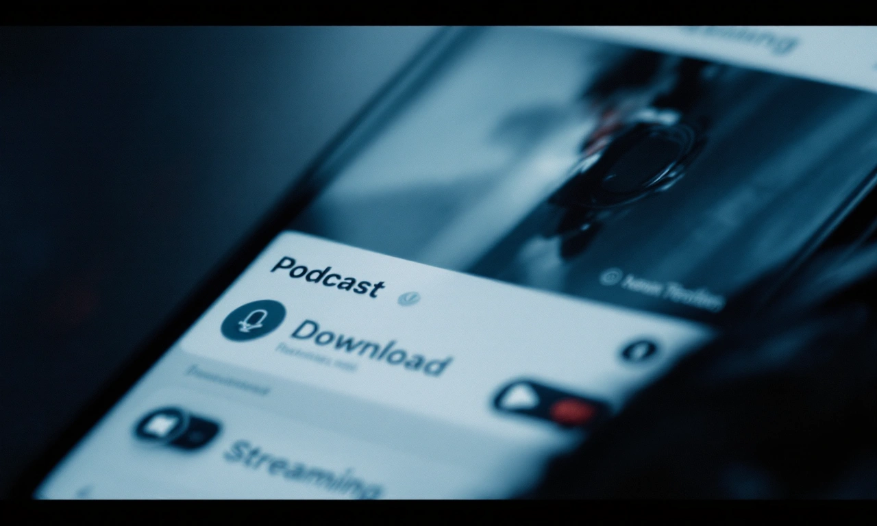 Interface do app Podcasts da Apple com conteúdo de vídeo.