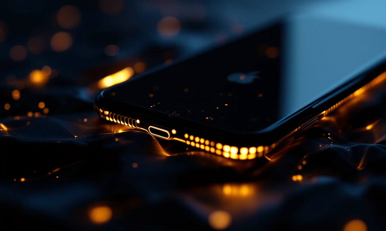 Renderização conceitual do futuro iPhone 18 com design especulativo.