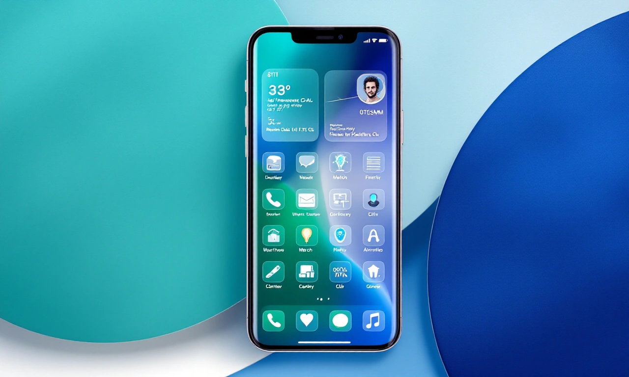 Conceito de iPhone com tela OLED quad-curva em renderização futurista.