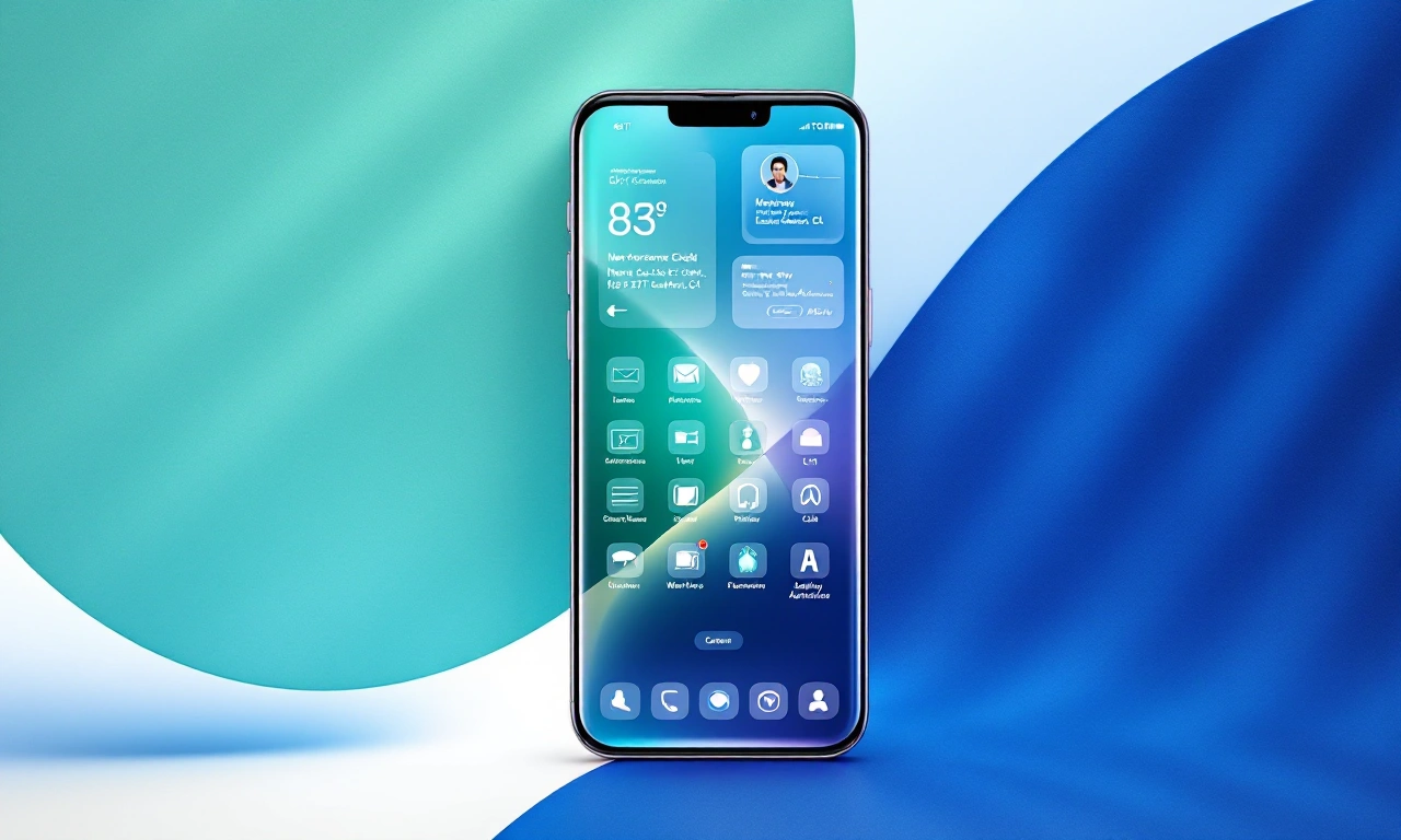 Renderização conceitual de um iPhone com tela curva e um MacBook Pro com display OLED.