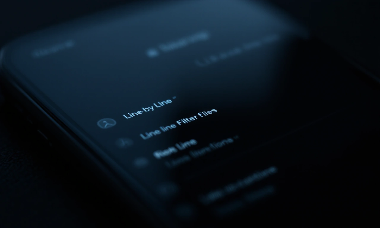 Interface do iOS mostrando como filtrar mensagens por linha no iPhone.