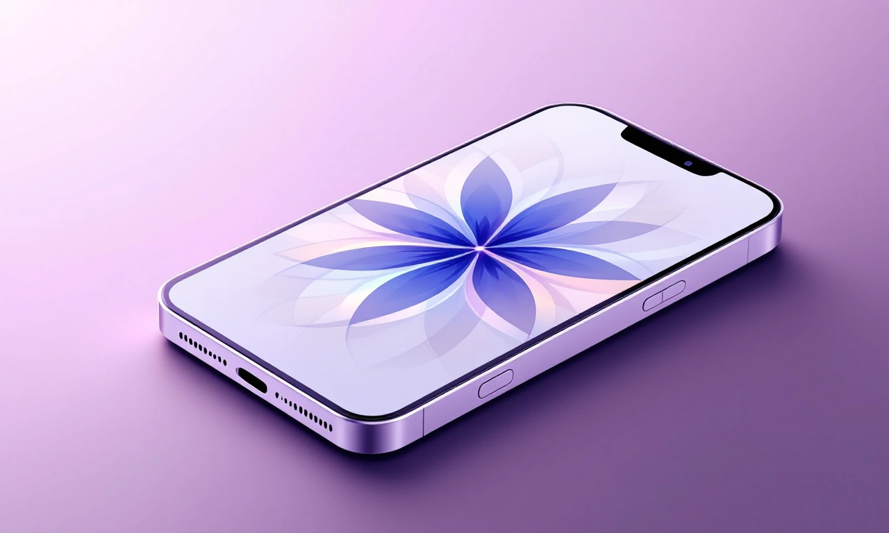 Conceito futurista do iPhone 18 em renderização digital.