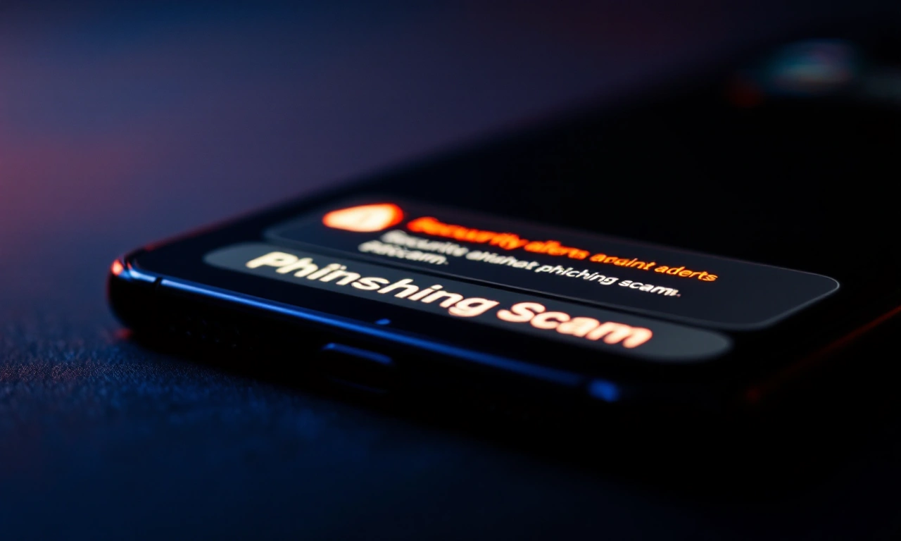 Tela de iPhone exibindo um alerta de segurança do iOS 27 contra possível golpe.